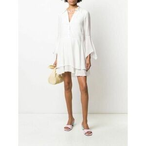 Alice + Olivia Priscilla Button-Down Shirtdress White Size 0